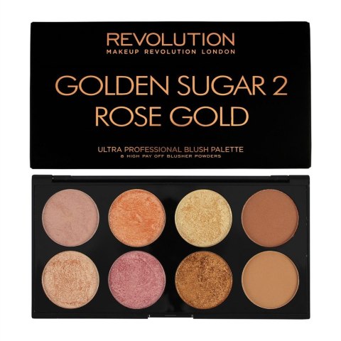 REVOLUTION Ultra Blush Paleta do konturowania twarzy Golden Sugar 2 Rose Gold 13g REVOLUTION Ultra Blush Paleta do konturowania twarzy Golden Sugar 2 Rose Gold 13g