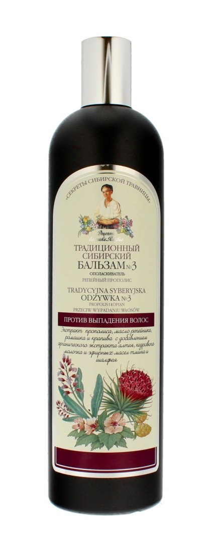 Receptury Babuszki Agafii Balsam syberyjski tradycyjny Nr 3 przeciw wypadaniu włosów 550 ml
