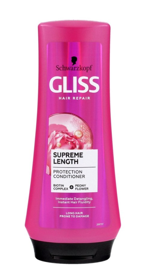 Schwarzkopf Gliss Kur Supreme Length Odżywka do włosów ułatwiająca rozczesywanie 200ml Schwarzkopf Gliss Kur Supreme Length Odżywka do włosów ułatwiająca rozczesywanie 200ml