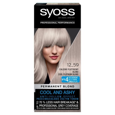 Schwarzkopf Syoss Farba do włosów nr 12_59 Chłodny Platynowy Blond 1op. Schwarzkopf Syoss Farba do włosów nr 12_59 Chłodny Platynowy Blond 1op.