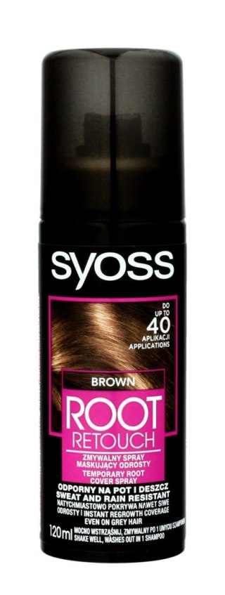 Syoss Root Retoucher Spray maskujący odrosty - Brąz 120ml