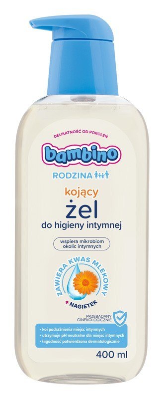 BAMBINO Rodzina Kojący żel do higieny intymnej z ekstraktem z nagietka 400 ml