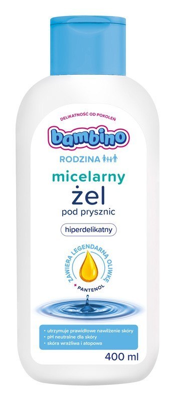 BAMBINO Rodzina Micelarny żel pod prysznic hiperdelikatny 400 ml