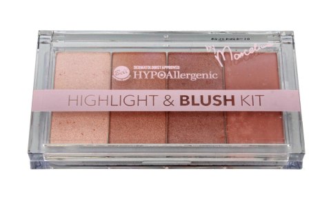 Bell Hypoallergenic Highlight & Blush Kit Zestaw rozświetlaczy i różu 20g