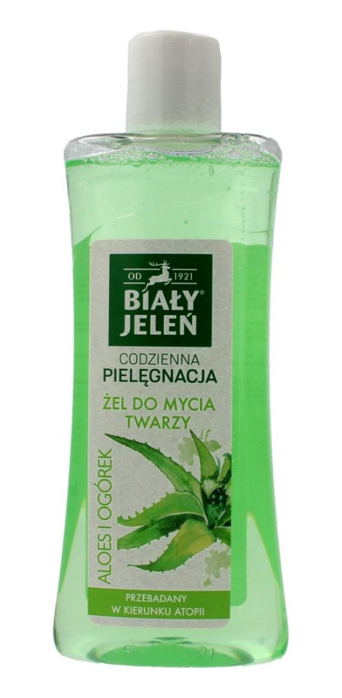 Biały Jeleń Codzienna Pielęgnacja Żel do mycia twarzy Aloes i Ogórek 265ml