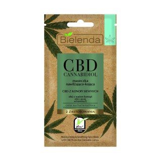 Bielenda CBD Cannabidiol Maseczka nawilżająco-kojąca 8g