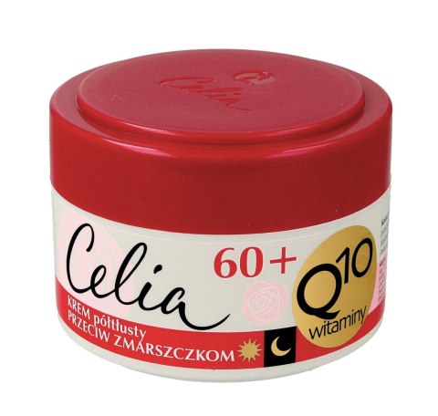 CELIA Q10 Witaminy 60+ Przeciwzmarszczkowy krem półtłusty z ceramidami 50 ml