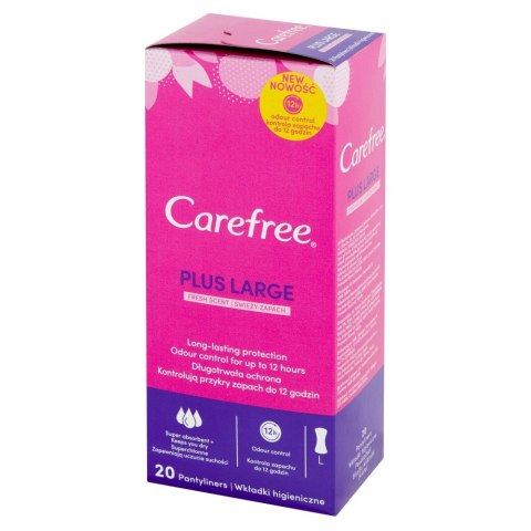 Carefree Plus Large Wkładki higieniczne Fresh Scent - świeży zapach 1op.-20szt