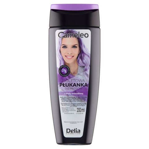 DELIA COSMETICS CAMELEO Fioletowa płukanka do włosów 200 ml