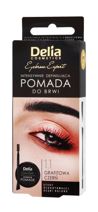 DELIA COSMETICS Eyebrow Expert Pomada do brwi Grafit