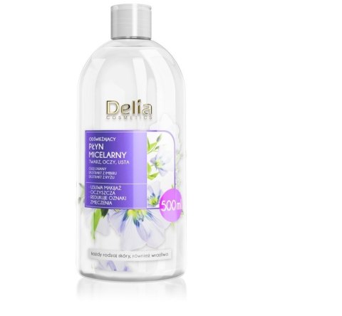 DELIA Odświeżający płyn miceralny 500 ml DELIA Odświeżający płyn miceralny 500 ml