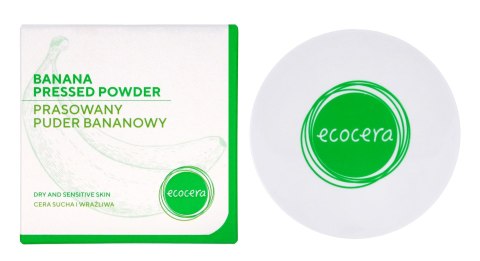 ECOCERA Puder prasowany Bananowy - cera sucha i wrażliwa 10g ECOCERA Puder prasowany Bananowy - cera sucha i wrażliwa 10g