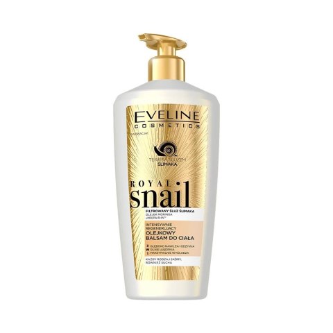 EVELINE Royal Snail Intensywnie regenerujący olejkowy balsam do ciała 350 ml EVELINE Royal Snail Intensywnie regenerujący olejkowy balsam do ciała 350 ml