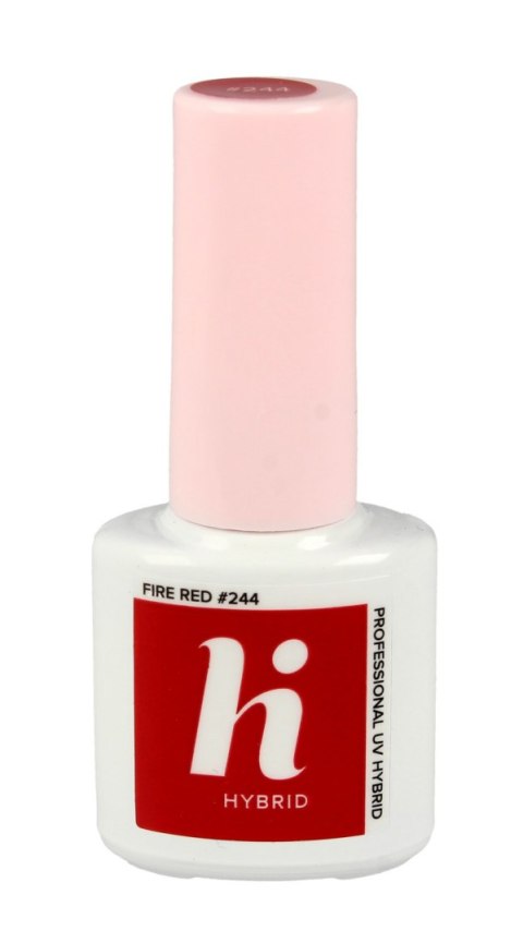 HI HYBRID Lakier hybrydowy Moments #244 Fire Red 5 ml HI HYBRID Lakier hybrydowy Moments #244 Fire Red 5 ml