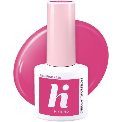 HI HYBRID Lakier hybrydowy Vibes #225 Red Pink 5ml HI HYBRID Lakier hybrydowy Vibes #225 Red Pink 5ml
