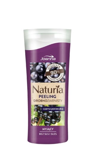 JOANNA Naturia Peeling drobnoziarnisty do ciała Czarna porzeczka 100 g