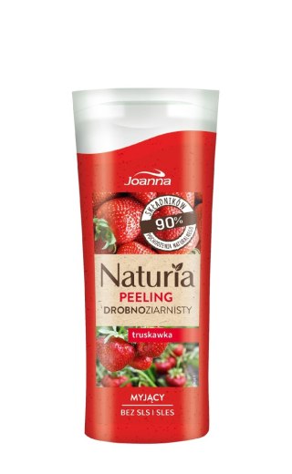 JOANNA Naturia Peeling drobnoziarnisty do ciała Truskawka 100 g