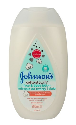 Johnson`s Baby Cotton Touch Mleczko do twarzy i ciała dla dzieci 300ml