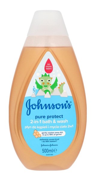 Johnson`s Baby Pure Protect Płyn do kąpieli 2in1 dla dzieci 500ml