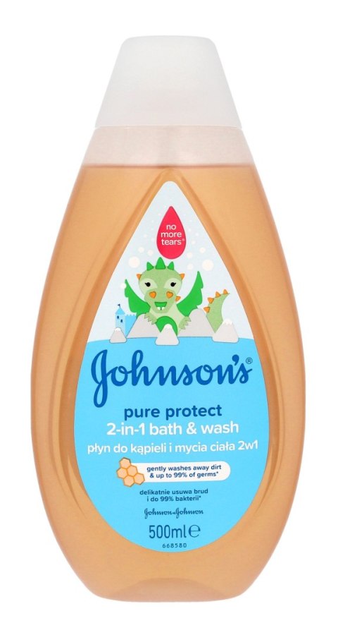 Johnson`s Baby Pure Protect Płyn do kąpieli 2in1 dla dzieci 500ml