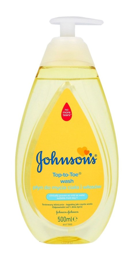 Johnson`s Baby Top-To-Toe Płyn do mycia ciała i włosów dla dzieci 500ml