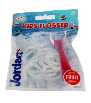 Jordan Kids Flosser Nici dentystyczne dla dzieci 5+ 1op.-36szt