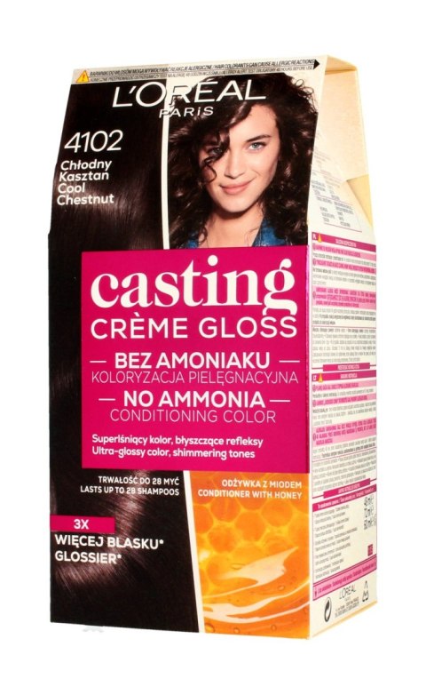 LOREAL Casting Creme Gloss Krem koloryzujący nr 4102 Chłodny Kasztan 1op. LOREAL Casting Creme Gloss Krem koloryzujący nr 4102 Chłodny Kasztan 1op.