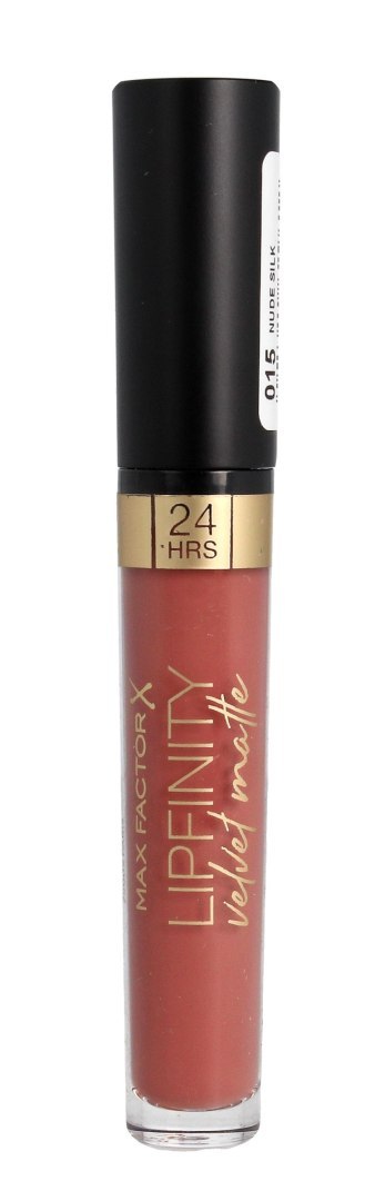 Max Factor Lipfinity Velvet Matte Pomadka do ust w płynie nr 015 Nude Silk 3.5g Max Factor Lipfinity Velvet Matte Pomadka do ust w płynie nr 015 Nude Silk 3.5g