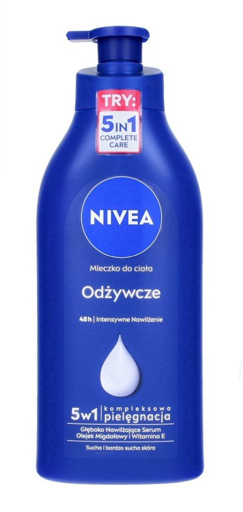 NIVEA Body Milk Odżywcze mleczko do ciała z pompką 625 ml