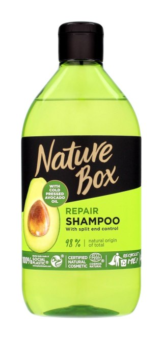 Nature Box Avocado Oil Szampon do włosów regenerujący 385ml