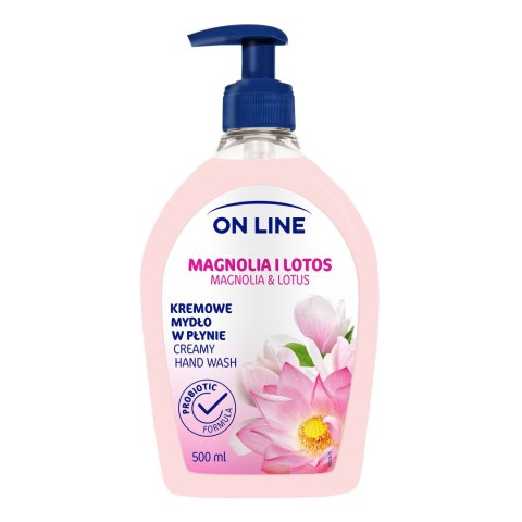 On Line Mydło kremowe w dozowniku Magnolia i Lotos 500ml