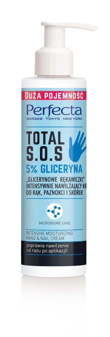 PERFECTA Total S.O.S. Krem do rąk intensywnie nawilżający - Glicerynowe Rękawiczki 195 ml