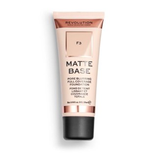 REVOLUTION Matte Base Foundation F3 Podkład matujący do twarzy 28 ml