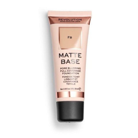 REVOLUTION Matte Base Foundation F8 Podkład matujący do twarzy 28 ml REVOLUTION Matte Base Foundation F8 Podkład matujący do twarzy 28 ml