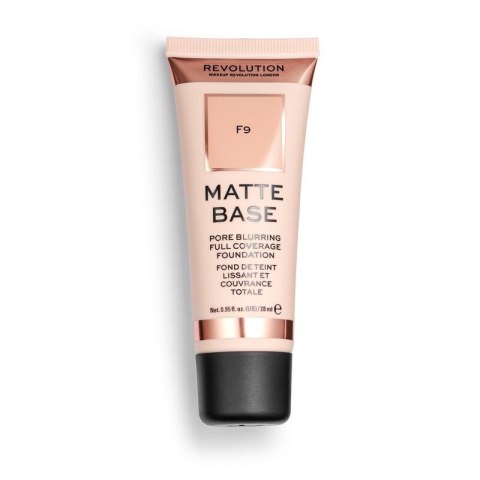 REVOLUTION Matte Base Foundation F9 Podkład matujący do twarzy 28 ml REVOLUTION Matte Base Foundation F9 Podkład matujący do twarzy 28 ml