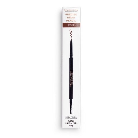 REVOLUTION Precise Brow Pencil Dwustronna kredka do brwi Medium Brown