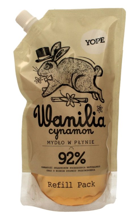 YOPE Mydło w płynie WANILIA i CYNAMON 500 ml