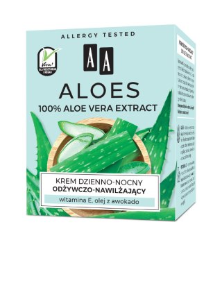 AA Aloes 100% Krem dzienno-nocny odżywczo nawilżający 50ml