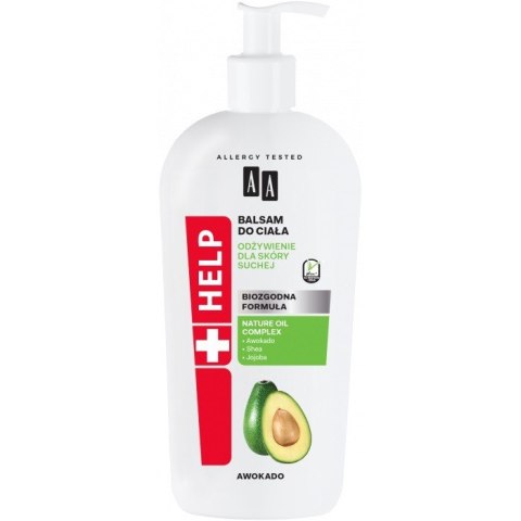 AA HELP Balsam do ciała Awokado - odżywienie dla skóry suchej 400ml AA HELP Balsam do ciała Awokado - odżywienie dla skóry suchej 400ml