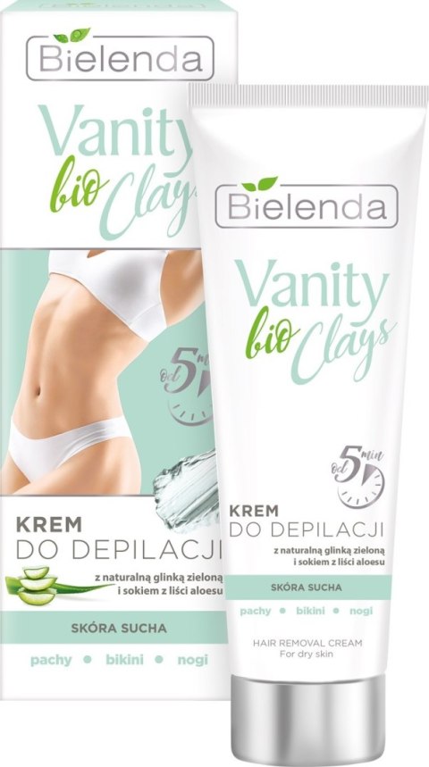 BIELENDA VANITY BIO CLAYS Krem do depilacji z zieloną glinką 100ml