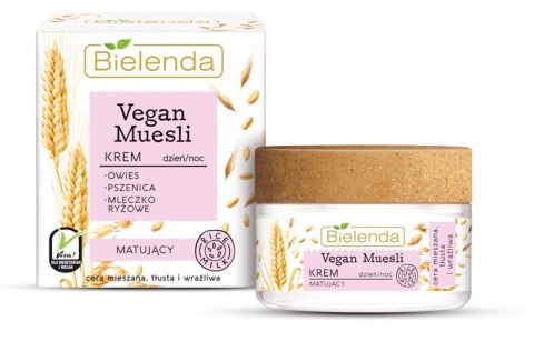 BIELENDA VEGAN MUESLI Krem matujący na dzień i noc 50ml