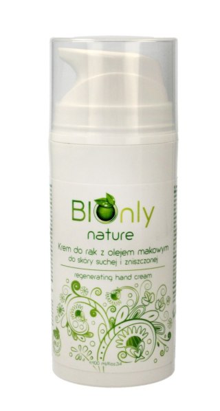 BIOnly Nature Krem do rąk regenerujący z olejem makowym 100ml