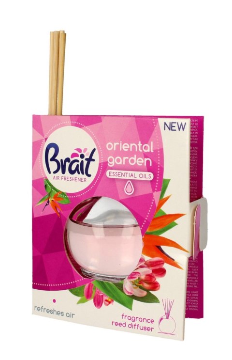 Brait Air Freshener Patyczki odświeżające + Płyn Oriental Garden 1op.(4 szt.+40ml) Brait Air Freshener Patyczki odświeżające + Płyn Oriental Garden 1op.(4 szt.+40ml)