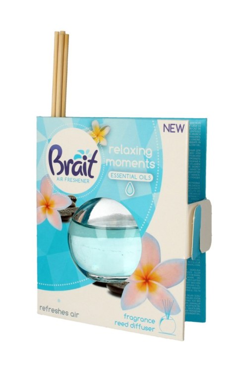 Brait Air Freshener Patyczki odświeżające + Płyn Relaxing Moments 1op.(4 szt.+40ml) Brait Air Freshener Patyczki odświeżające + Płyn Relaxing Moments 1op.(4 szt.+40ml)