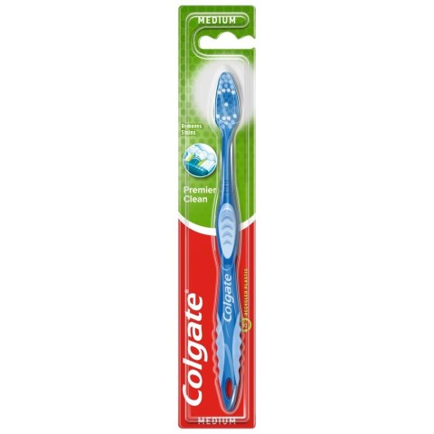 COLGATE Szczoteczka do zębów Premier Clean - Medium (średnia) 1szt