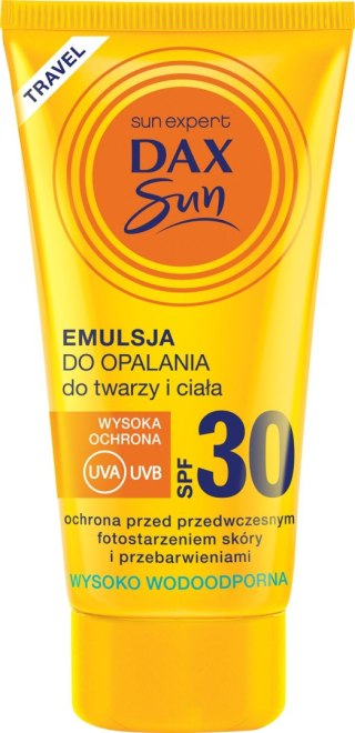 Dax Sun Emulsja do opalania d twarzy i ciała SPF 30 travel-50ml