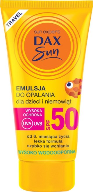 Dax Sun Emulsja do opalania dla dzieci i niemowląt SPF 50 travel-50ml