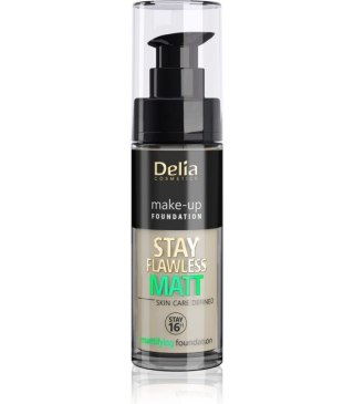 Delia Cosmetics Stay Flawless Matt Podkład matujący 16H nr 404 Cashmere 30ml