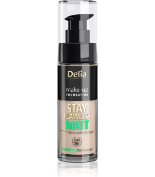 Delia Cosmetics Stay Flawless Matt Podkład matujący 16H nr 405 Peach Natural 30ml