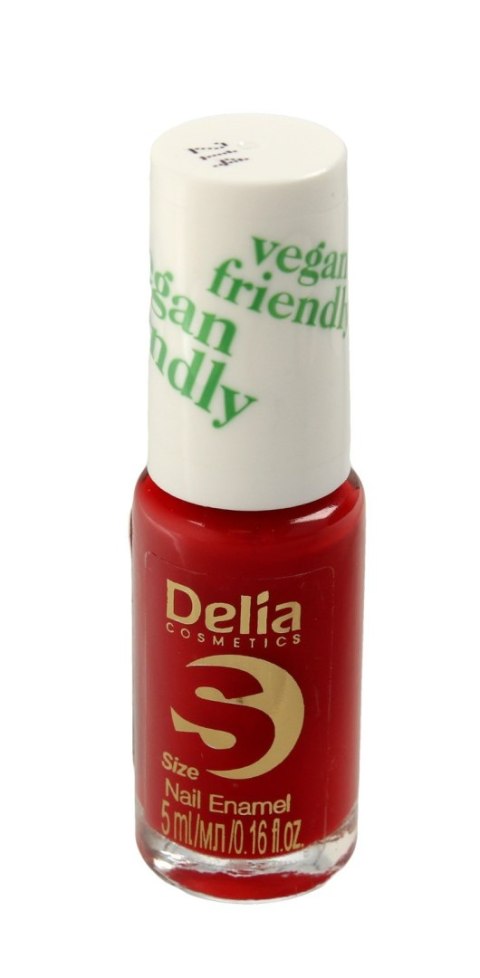 Delia Cosmetics Vegan Friendly Emalia do paznokci Size S nr 214 Lady in Red 5ml Delia Cosmetics Vegan Friendly Emalia do paznokci Size S nr 214 Lady in Red 5ml